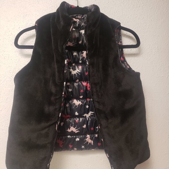 Girls Reversable Jacket Vest - Picture 2 of 2